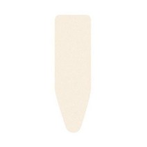 Brabantia 두꺼운 폼 및 펠트 패딩 다리미판 커버 사이즈 B(49 x 15인치) 베이지색, Foam/Felt Padding, Size B (49 x 15 in), Ecru
