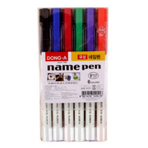 동아연필 네임펜세트, 6색, 2개