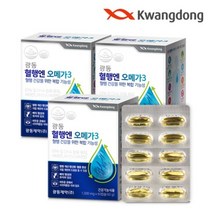 광동 혈행엔 오메가3 3박스 6개월분 (1 000mg x 60캡슐), 단품, 단품