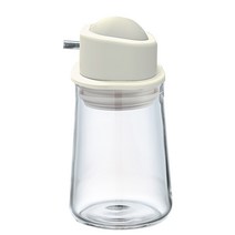 가정용오일병 HARIO 내열 유리탈루방지 기름병 조미 식초 간장병 올리브유 병SY 1960820054, 원터치 형 라이트그레이 색 80ml