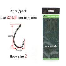 민물대 민물 낚시대 초보 중국 잉어 낚싯줄 준비 묶인 잉어 헤어 장비 준비 잉어 낚시, 후크 크기 2 포함