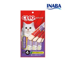 이나바 챠오츄루 스틱 15g, 닭가슴살+게맛살 15gx4개입, 6봉
