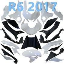 Yamaha YZFR6 R6 YZF600 2017 차체 페어링 도색되지 않은 부품 사출 성형 ABS 카울 본체 플라스틱, 03 Y0617-03