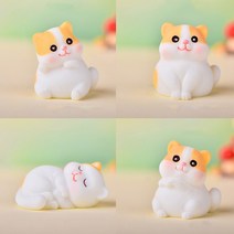 피규어장식 햄스터모형_1p 귀여운 햄스터 미니어처, 앉은햄스터