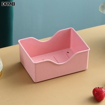 DFMEI 크리에이티브 골접시 과일접시 받침대 수납함 실리콘 트레이, 핑크 베이스【라지 사이즈】
