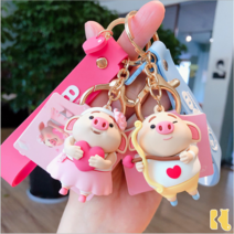돼지키링 고양이 키홀더 차 자동차 열쇠고리 가방 악세사리, 07