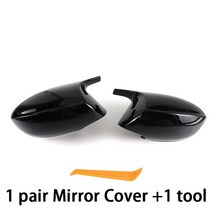 탄소 섬유 후면보기 사이드 케이스 미러 캡 교체 커버 BMW Z4 E89 2009-2016 용으로 수정 됨, 01 1 Pair Black, 01 1 Pair Black