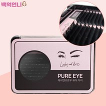 래쉬앤브로우 퓨어래쉬아이 더블 플랫모 속눈썹연장, 1개, JC 0.15 10mm