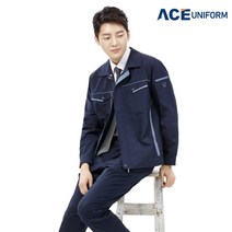 에이스유니폼 여름작업복 ACE-1603 근무복 상의 바지, L