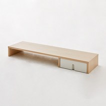 한샘 티오 모니터선반 86cm(컬러 택1), 색상:그레이/화이트(F)