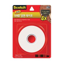 인테리어 초강력 3M 양면테이프 18mmX4M 재사용가능 욕실 투명, 신디cp 본상품선택