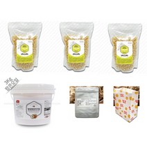 팝콘 재료 세트 K-6 (약 100명분 - 팝콘옥수수 3kg + 팝콘오일 3kg + 팝콘소금 150g + 팝콘봉투 100장)