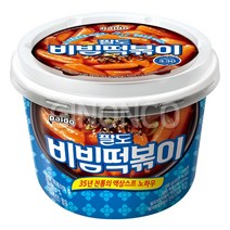 [향기좋은날] 팔도 비빔떡볶이 컵볶이 떡볶이 즉석떡볶이, 4개