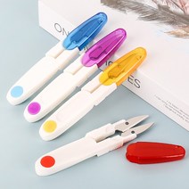 바느질 칼라 반짇고리 뚜껑 재봉 쪽가위 용품 실밥 봉제가위 제거, 쪽가위/옐로우