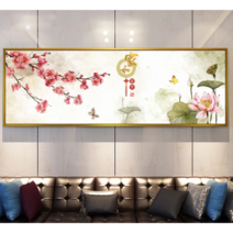 13종 붉은 매화꽃 새 잉어매화 꽃 나무 매화 설산 풍경 DIY 보석십자수 행운 복 부자되는 소원성취 취미 액자없음 비즈 수제공예 DIY만들기세트 생일 새해선물(액자 없음), 매화꽃 십자수 06, 160*60cm