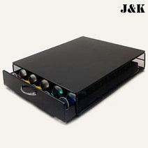 [텐바이텐] 카누 커피 캡슐보관함 호환용 스틸서랍형50구 블랙 거치대 디스펜서
