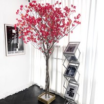 수피아 조화 라인 벚꽃나무 인조나무 실내조경 인테리어소품, 10.라인벚꽃 연핑크, 1600mm, 사방형