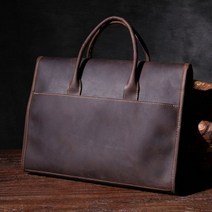가죽 노트북 회사원 직장인 출근 서류가방 S.WORKER 빈티지 남자 서류 가방 미니멀리즘 스타일 핸드백 미친 말 소 메신저 어깨