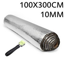 흡음 방음 풍절음 자동차 가정용 원룸 스펀지 소음차단실버 및 블랙 10mm 소음 방지 단열 열 사운드 패드 교정 폼 방열 패드 방화벽 알루미늄 폼, 은