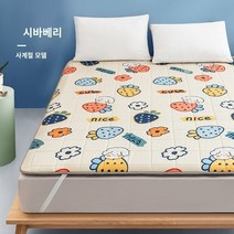 사계절이불 기숙사 봄 순면 가정 호텔 싱글 퀸 킹 학생 기숙사 매트리스 보호 패드 가정용 패딩 이불 싱글 렌탈 룸 전용 1.2 미터 접이식 미끄럼 방지 매트 이불, 150x200cm 항균 원단으로 사계절 다용도  쉽게, A