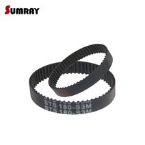 컨베이어 벨트 컨베어 콘베어 콘베이어 롤러 로라 SUMRAY-S3M 타이밍 벨트 3m-183 186 201 207mm 모터, 02 15mm_03 S3M186-62T