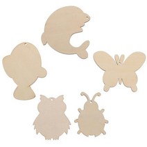 Diy 합판 시트 공예 슬라이스 발사 시트 미완성 직사각형 작은 나무 조각, 08 Mix 10cm, 08 Mix 10cm