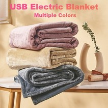 usb온열매트 포켓배드usb 캠핑용 차박USB Electric Blanket Heater Soft Thicker Heating Bed Warmer Therm, 01 Yellow