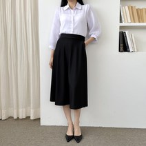 GLIM A라인 스판 롱 스커트 빅사이즈