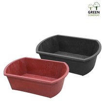 고무대야 다라이 농장 원예 가축 다용도 고무상자, 구멍있음(화분용), 빨강, 1개