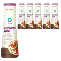 청정원 프렌치 발사믹 드레싱 소스, 48개, 325g