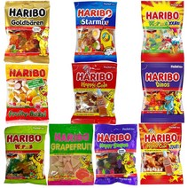 하리보젤리100g 9종+1렌덤 10개 (웜즈사우어+스위우트사어 베어스+다이노스+해피콜라사우어+해피콜라+스타믹스+프루티뿌시+웜즈+그레이프프루트)
