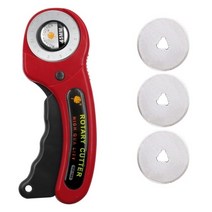 가죽컷팅 칼 새로운 45mm 패치워크 롤러 나이프 절단 종이 직물 공예 직물 회전 절단, 슈트 레드