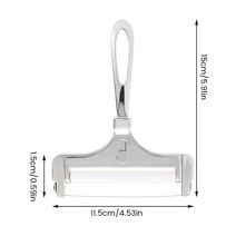 와이어 치즈 슬라이서 스테인레스 스틸 두께 조정 가능한 와이어 치즈 커터 인체 공학적 핸들, silver