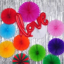 홈파티 페이퍼휠 종이꽃 페이퍼벌룬 5개 종이볼 천장장식 생일파티 백일상 셀프홈파티