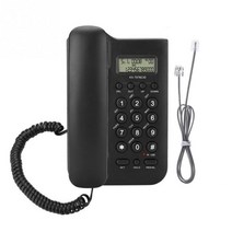 유선 인터넷 집 다이얼 전화기 다이얼 KX-T076 전화 홈 호텔 데스크탑 벽 전화, 검은 색