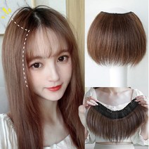 하이유니 볼륨업 헤어뽕 반가발 셀프 붙임머리 여자 여성 헤어 피스 패션 부분 가발, 30cm, 커피브라운, 1개