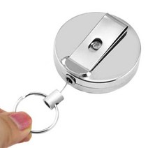 [모비딕컴퍼니] 차키홀더 자동차열쇠고리 셔틀콕키홀더 고리 키홀더선물 달란트선물 방장식, 잇★ 안전키링클립 안전키링 클립 고리 와이어 키홀더, 잇★ 은색 BL00630