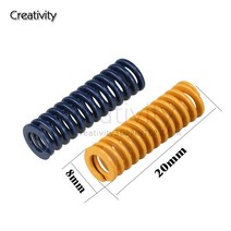 3D프린터부품 4pcs 3D 프린터 부품 Spring10 * 25MM 레벨링 스프링 액세서리 Reprap Ender 3 Anet A8 Hot B, 02 8x25mm_01 Blue