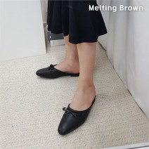 셀러허브 패션 [멜팅브라운] 여성 데일리 블로퍼 리본 뮬 슬리퍼 5color