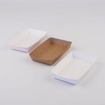 아이팩 종이트레이 1호 사이즈: 128X71X23mm, 크라프트-100개, 100개