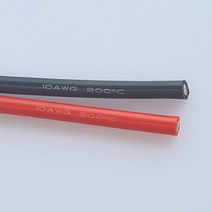 10Awg 실리콘 케이블 Awg10 케이블 1m, 빨강 1M, 색상선택