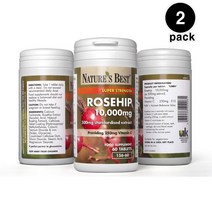 NATURES BEST 슈퍼 스트렝스 로즈힙 캡슐 60정 2병