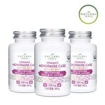 [내추럴이믹스] 갱년기 케어 플러스 식물성 에스트로겐 500mg (2개월분), 3개, 120캡슐