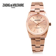 쟈딕앤볼테르[ZADIG&VOLTAIRE] [백화점 정품 당일배송] Zadig & Voltaire Fusion ZVF230 쟈딕앤볼테르 로즈골드 공용 메탈시계(35mm)