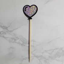 [코니보미] 하트풍선 하트픽 미니픽 머핀픽, 홀로그램