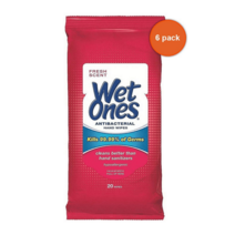 WetOnes 손세정 물티슈 프레쉬향 20개입 6팩, 프레쉬향 20개 6팩
