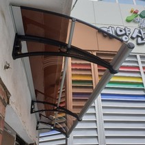 캐노픽스 650 X 7600 야외창고 호레움 조립식 창고 창고 스마트하우스 하루홈 고정어닝, 블루 렉산 검정 브라켓 검정 바