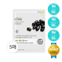 자연의벗 다자연 검정콩 마스크팩 5매, 단품, 단품