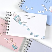 2000 몽알몽알 미니 드로잉 노트 4권 1세트 드로잉북, 단품