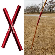 타프폴대 알루미늄 합금 텐트 폴 수리 튜브 단일 로드 수선 파이프 비상 7.9mm-8.5mm 직경 캠핑 하이킹 천막, [01] 1pc Red